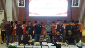 Sat Resnarkoba Polres Metro Bekasi Bongkar Jaringan Narkoba, 10 Tersangka Ditangkap