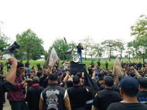 Tuntut Hak dan Kewajiban Gibas Kabupaten Bekasi Gelar Aksi di PT Morita Tjokro Gearindo