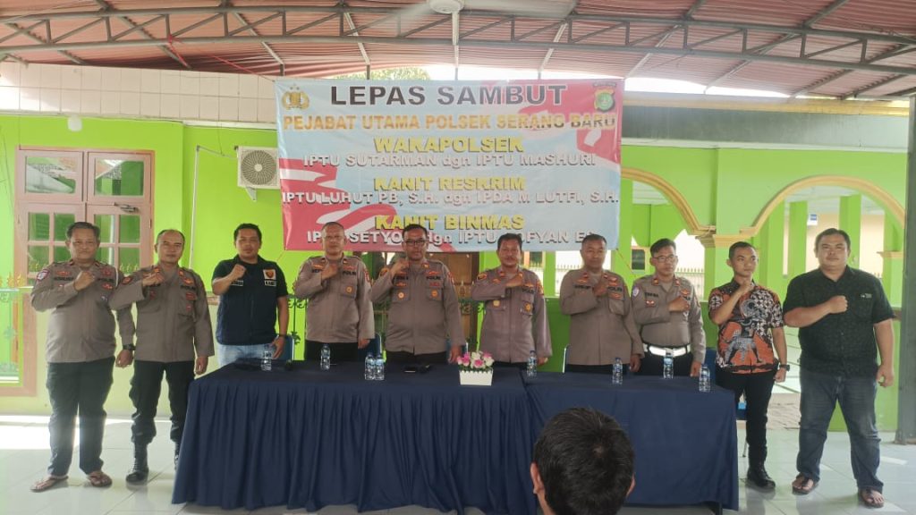 Polsek Serangbaru Helat Lepas Sambut Pejabat Utama