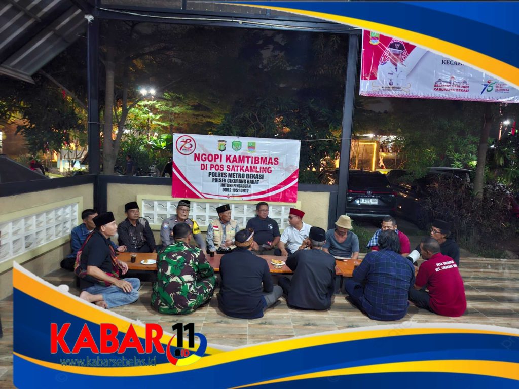 Lewat Ngopi Kamtibmas, Polsek Cikarang Barat Dorong Partisipasi Warga Aktif dalam Siskamling