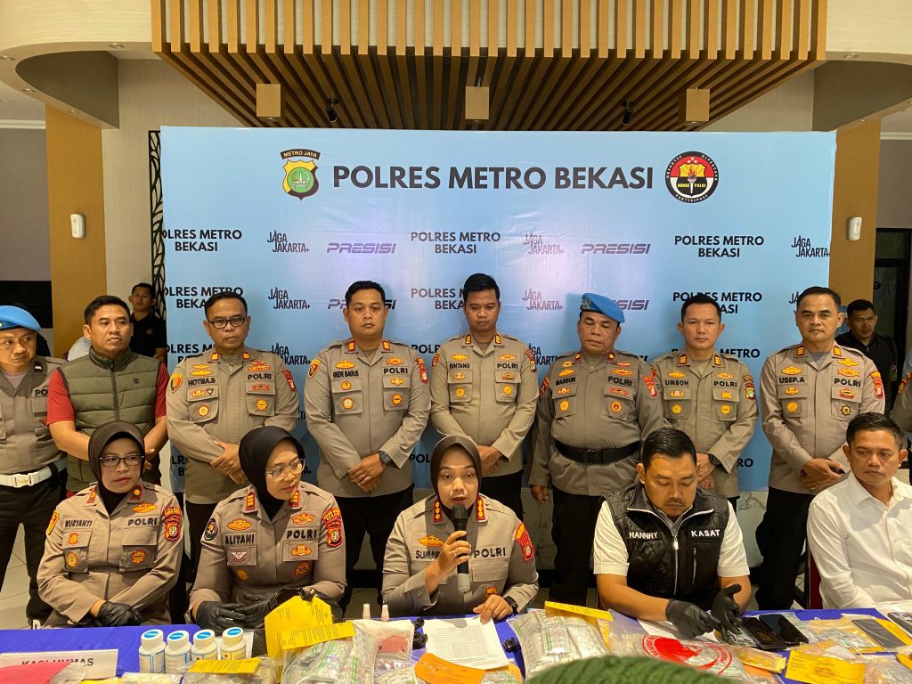 Peredaran Obat Keras Daftar G di 18 TKP Diungkap Polres Metro Bekasi