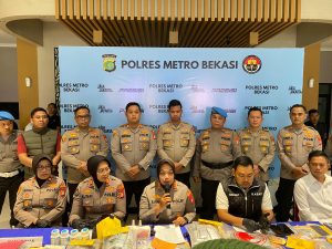 Peredaran Obat Keras Daftar G di 18 TKP Diungkap Polres Metro Bekasi