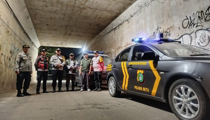 Cipta Kondisi, Polsek Setu Gelar Patroli Biru di Titik Rawan Kejahatan
