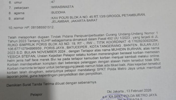 Kasus Perbuatan Curang dan Penipuan, Iwan Hartono: “Proses Pelaku Jangan Sampai Berlarut-larut”