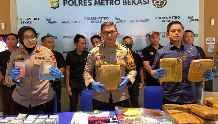 7.453 Jiwa Terselamatkan, Satresnarkoba Polrestro Bekasi Bongkar Rantai Peredaran Narkoba dan Obat Keras